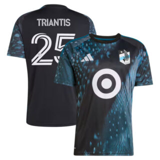 Men's Nectarios Triantis Minnesota United FC #6 adidas 2026 The Decade Kit Jersey - Black