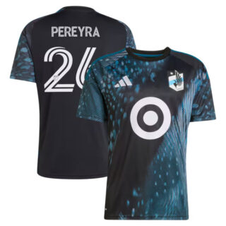 Men's Joaquin Pereyra Minnesota United FC #26 adidas 2026 The Decade Kit Jersey - Black