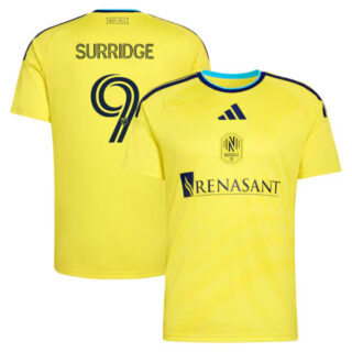 Men's Sam Surridge Nashville SC #9 adidas 2026 The Reverb Kit Jersey - Yellow