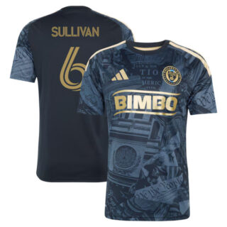 Men's Cavan Sullivan Philadelphia Union #6 adidas 2026 1776 Kit Jersey - Navy