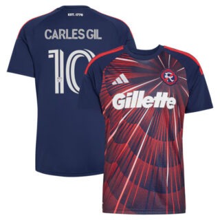 Men's Carles Gil New England Revolution #10 adidas 2026 Independence Day Jersey - Blue