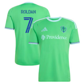 Men's Cristian Roldan Seattle Sounders FC #7 adidas 2026 The Evergreen State Kit Jersey - Rave Green