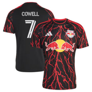 Men's Cade Cowell New York Red Bulls #11 adidas 2026 The Rooted Kit Jersey - Black