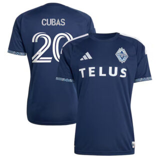 Men's Andres Cubas Vancouver Whitecaps FC #20 adidas 2026 The Coastal Jersey Jersey Blue