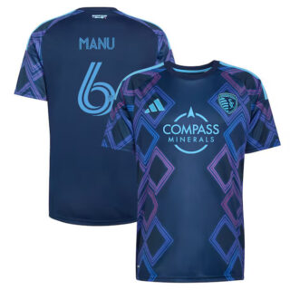 Men's Manu Garcia Sporting Kansas City #21 adidas 2026 The 18th & Vine Kit Jersey Blue