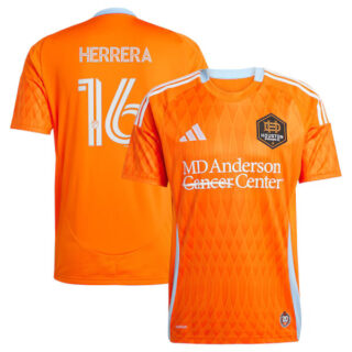 Men's Hector Herrera Houston Dynamo FC #16 adidas 2025 Season 20 Jersey - Orange