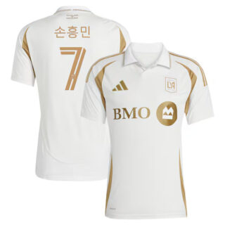 Men's Son Heung-Min LAFC #7 adidas 2025 Secondary Jersey - White