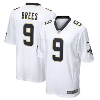 Men's Drew Brees New Orleans Saints #9 Game Jersey - White
