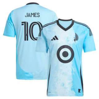 Men's James Rodriguez Minnesota United FC #10 adidas 2025 CONVERGENCE Secondary Jersey - Blue
