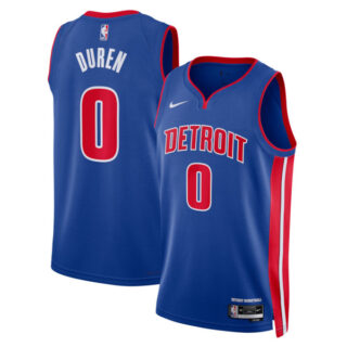 Women's Jalen Duren Detroit Pistons #0 Swingman Jersey - Icon Edition - Blue