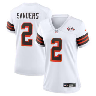 Women's Shedeur Sanders Cleveland Browns #2 Alternate Game Jersey - White