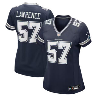 Women's Malachi Lawrence Dallas Cowboys #57 Game Jersey - Navy