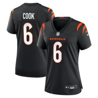 Women's Bryan Cook Cincinnati Bengals #6 Team Game Jersey - Black