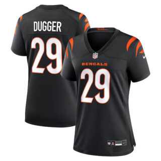 Women's Kyle Dugger Cincinnati Bengals #29 Team Game Jersey - Black