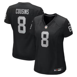 Women's Kirk Cousins Las Vegas Raiders #8 Team Game Jersey - Black