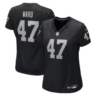 Women's Alex Ward Las Vegas Raiders #47 Team Game Jersey - Black
