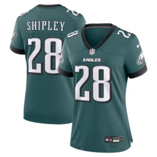 Women's Will Shipley Philadelphia Eagles #28 Team Game Jersey - Midnight Green