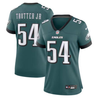 Women's Jeremiah Trotter Jr. Philadelphia Eagles #54 Team Game Jersey - Midnight Green