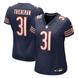 Women's Dillon Thieneman Chicago Bears #31 Team Game Jersey - Navy