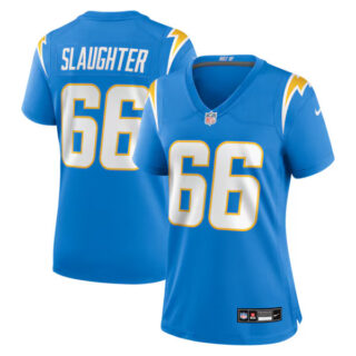 Women's Jake Slaughter Los Angeles Chargers #66 Team Game Jersey - Powder Blue