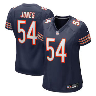 Women's Logan Jones Chicago Bears #54 Team Game Jersey - Navy