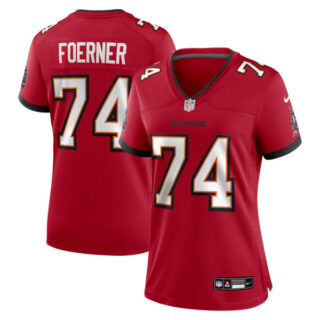 Women's Marshall Foerner Tampa Bay Buccaneers #74 Team Game Jersey - Red