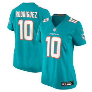Women's Jacob Rodriguez Miami Dolphins #10 Team Game Jersey - Aqua