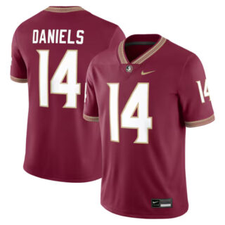 Men's Ashton Daniels Florida State Seminoles Game Football Jersey - Garnet