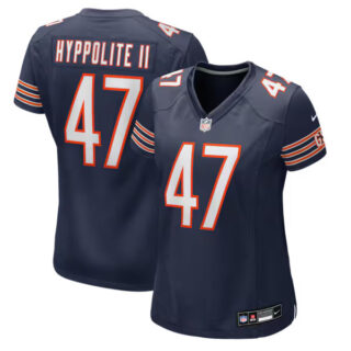 Women's Ruben Hyppolite II Chicago Bears #47 Team Game Jersey - Navy