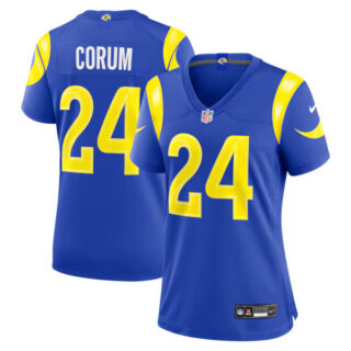 Women's Blake Corum Los Angeles Rams #24 Team Game Jersey - Royal
