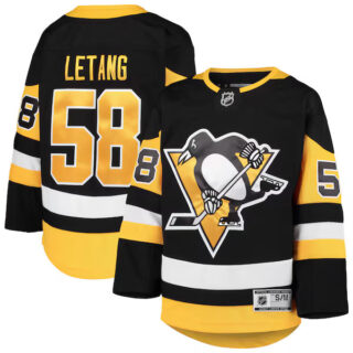 Youth Kris Letang Pittsburgh Penguins #58 Premier Player Jersey - Black