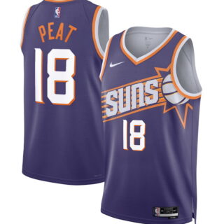 Men's Phoenix Suns #18 Koa Peat Purple 2026 Draft Icon Edition Stitched Basketball Jersey