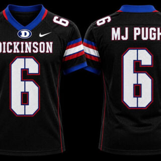 Men's Dickinson #6 Mj Pugh Black Stitched Jersey