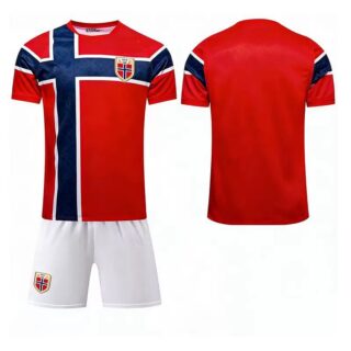 2026 FIFA World Cup Norway Kit Soccer Home Blank Jersey Set