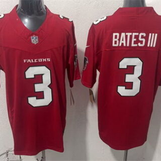 Men's Atlanta Falcons #3 Jessie Bates III Red 2026 New F.U.S.E. Vapor Untouchable Limited Stitched Football Jersey
