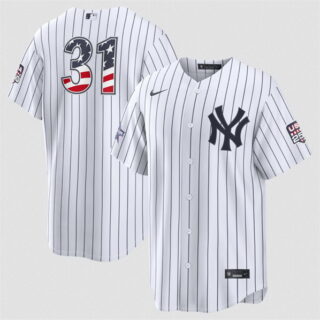 Men's New York Yankees #31 Cam Schlittler White 2026 All-Star Edition Stars & Stripes Stadium Pick-A-Player Stitched Baseball Jersey