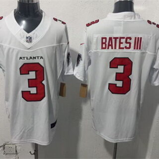 Men's Atlanta Falcons #3 Jessie Bates III White 2026 New F.U.S.E. Vapor Untouchable Limited Stitched Football Jersey