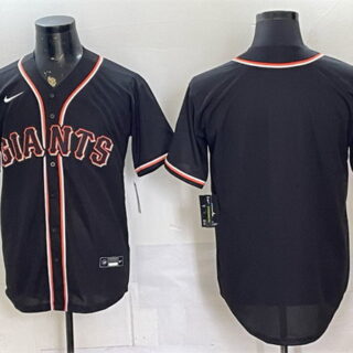 Men's San Francisco Giants Blank 2026 Fashion Replica Black Out Stitched Baseball Jersey