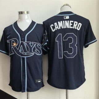 Men's Tampa Bay Rays #13 Junior Caminero Navy 2026 Limited Stitched Baseball Jersey