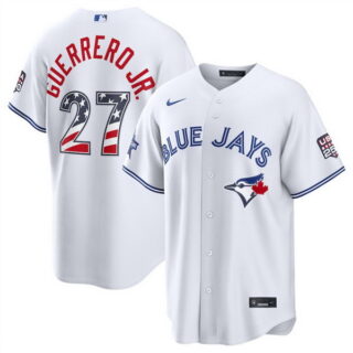 Men's Toronto Blue Jays #27 Vladimir Guerrero Jr. White 2026 All-Star Edition Stars & Stripes Stadium Pick-A-Player Stitched Baseball Jersey