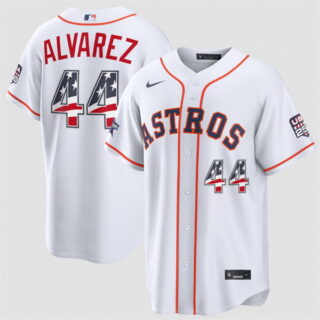 Men's Houston Astros #44 Yordan Alvarez White 2026 All-Star Edition Stars & Stripes Stadium Pick-A-Player Stitched Baseball Jersey
