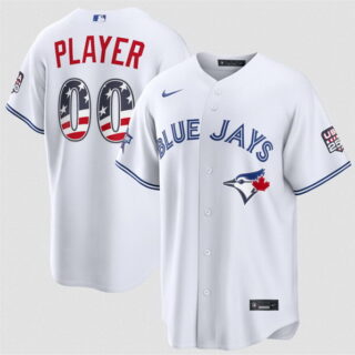Men's Toronto Blue Jays Active Player Custom White 2026 All-Star Edition Stars & Stripes Stadium Pick-A-Player Stitched Baseball Jersey