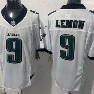 Men's Philadelphia Eagles #9 Makai Lemon White 2026 F.U.S.E. Draft Vapor Untouchable Limited Stitched Football Jersey
