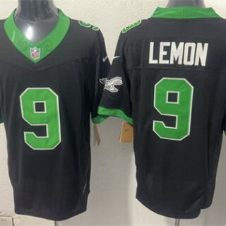 Men's Philadelphia Eagles #9 Makai Lemon Black 2026 Draft F.U.S.E Vapor Untouchable Limited Stitched Football Jersey