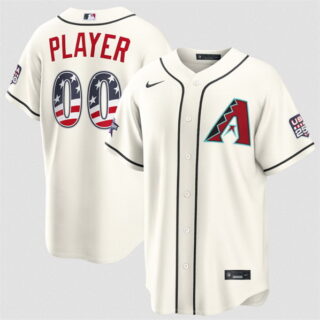 Men'sArizona Diamondbacks Active Player Custom White 2026 All-Star Edition Stars & Stripes Stadium Pick-A-Player Stitched Baseball Jersey