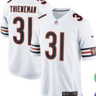 Men's Chicago Bears #31 Dillon Thieneman White 2026 F.U.S.E. Vapor Untouchable Limited Stitched Football Jersey