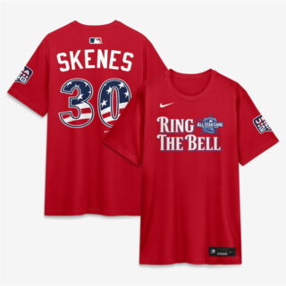 Men's National League #30 Paul Skenes Red 2026 All-Star Game Name & Number T-Shirt