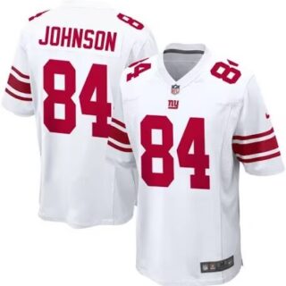 Men's New York Giants #84 Collin Johnson White Vapor Limited Stitched Jersey