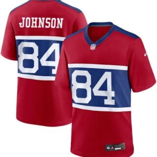 Men's New York Giants #84 Collin Johnson Red Century Vapor Limited Stitched Jersey