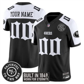 Men's San Francisco 49ers Active Player Custom Black Alternate F.U.S.E. 'Fog City Gothic Edition' Vapor Limited Stitched Football Jersey